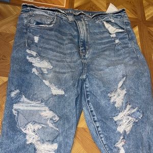 High Rise Ripped Jeans